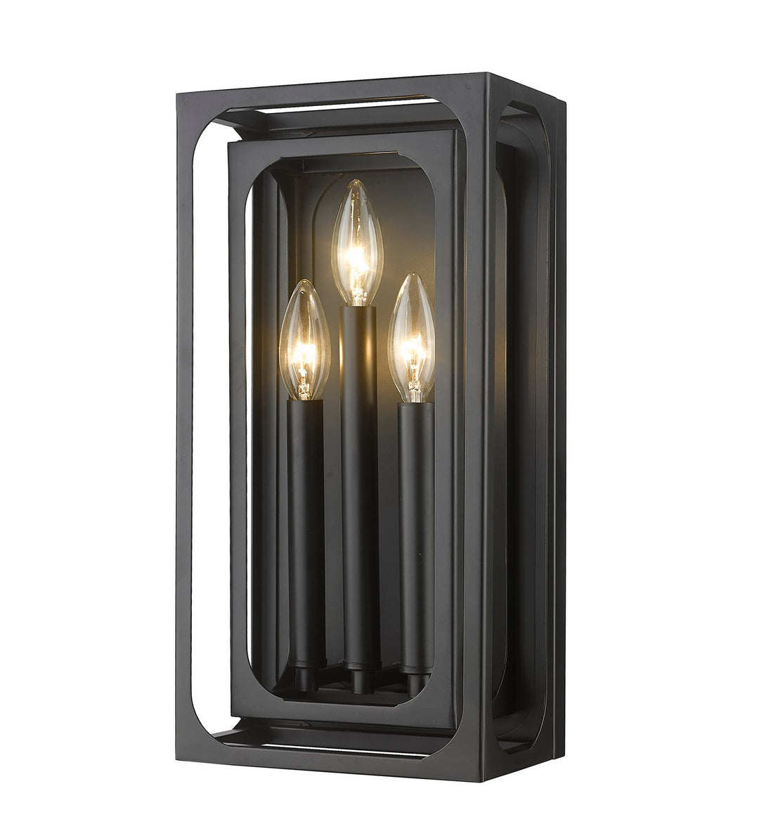 Z-Lite Canada - 3038-3S-MB - Three Light Wall Sconce - Easton - Matte Black
