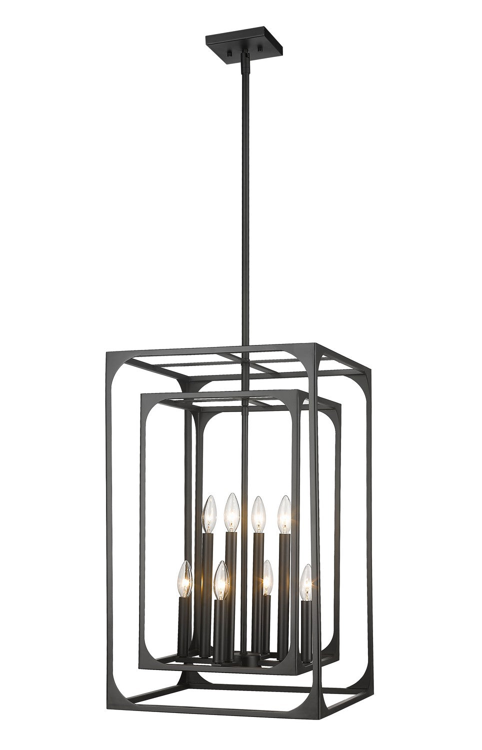 Z-Lite Canada - 3038-8MB - Eight Light Chandelier - Easton - Matte Black