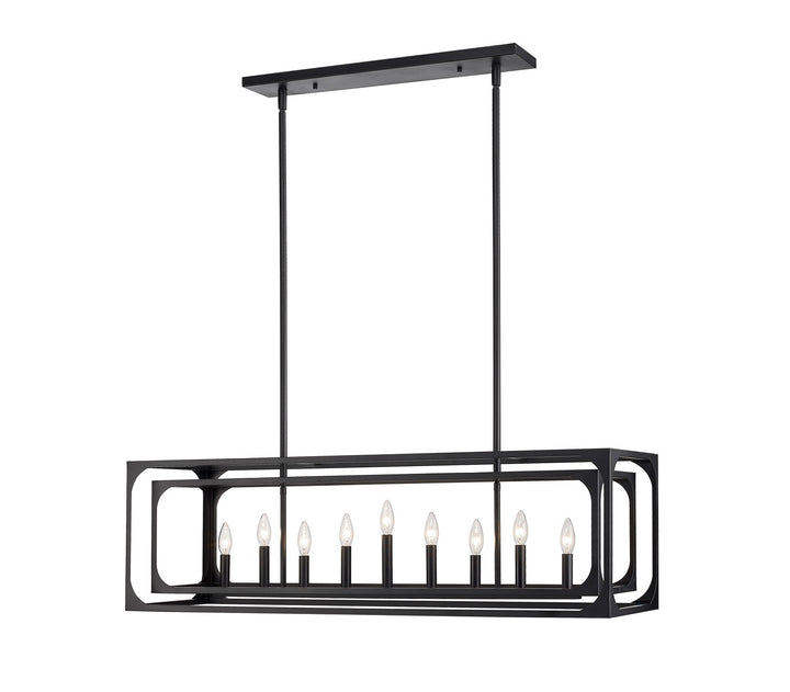 Z-Lite Canada - 3038-9L-MB - Nine Light Linear Chandelier - Easton - Matte Black