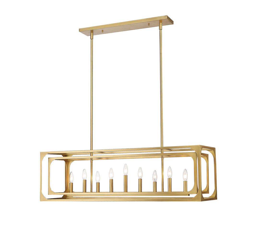 Z-Lite Canada - 3038-9L-RB - Nine Light Linear Chandelier - Easton - Rubbed Brass