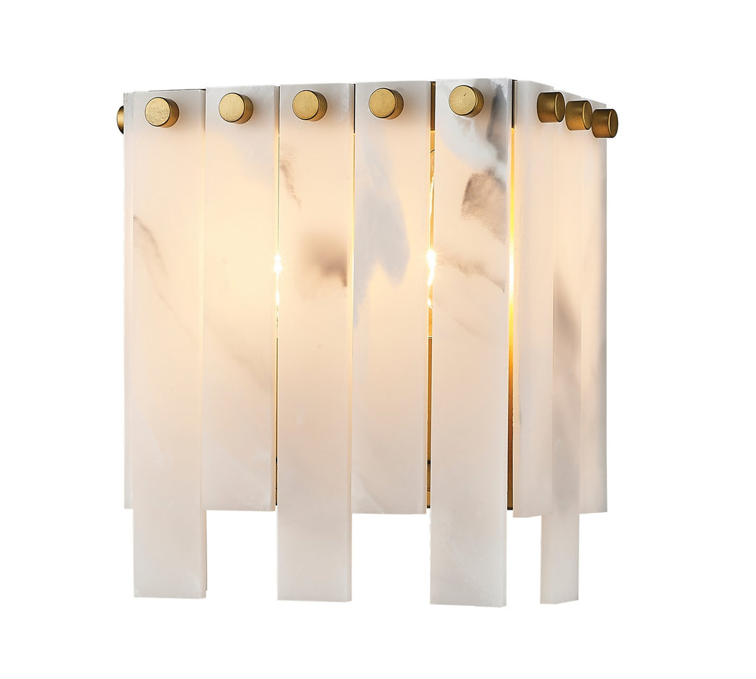 Viviana Two Light Wall Sconce in Rubbed Brass - available from The Lighting Shoppe, trusted by Canadian homeowners