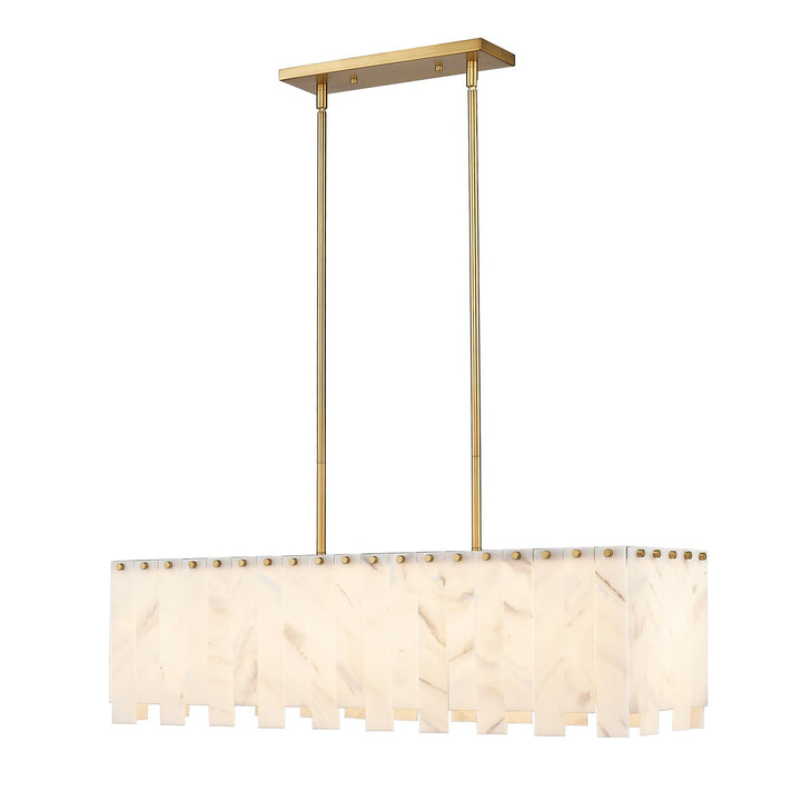 Z-Lite Canada - 345-40L-RB - Five Light Linear Chandelier - Viviana - Rubbed Brass