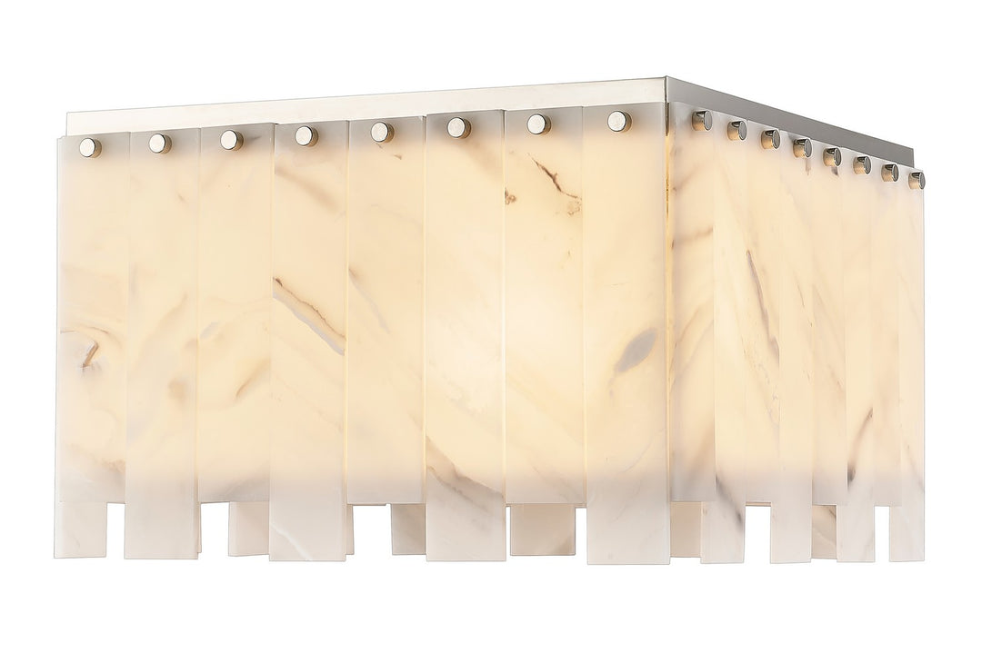 Viviana Six Light Flush Mount in Polished Nickel - available from The Lighting Shoppe, trusted by Canadian homeowners
