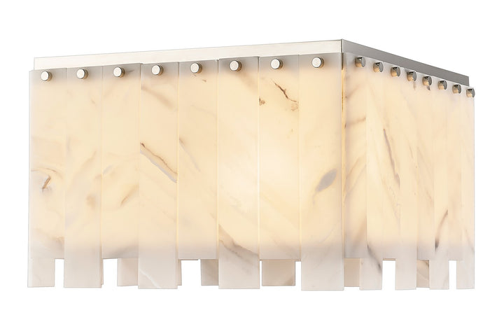 Viviana Six Light Flush Mount in Polished Nickel - available from The Lighting Shoppe, trusted by Canadian homeowners