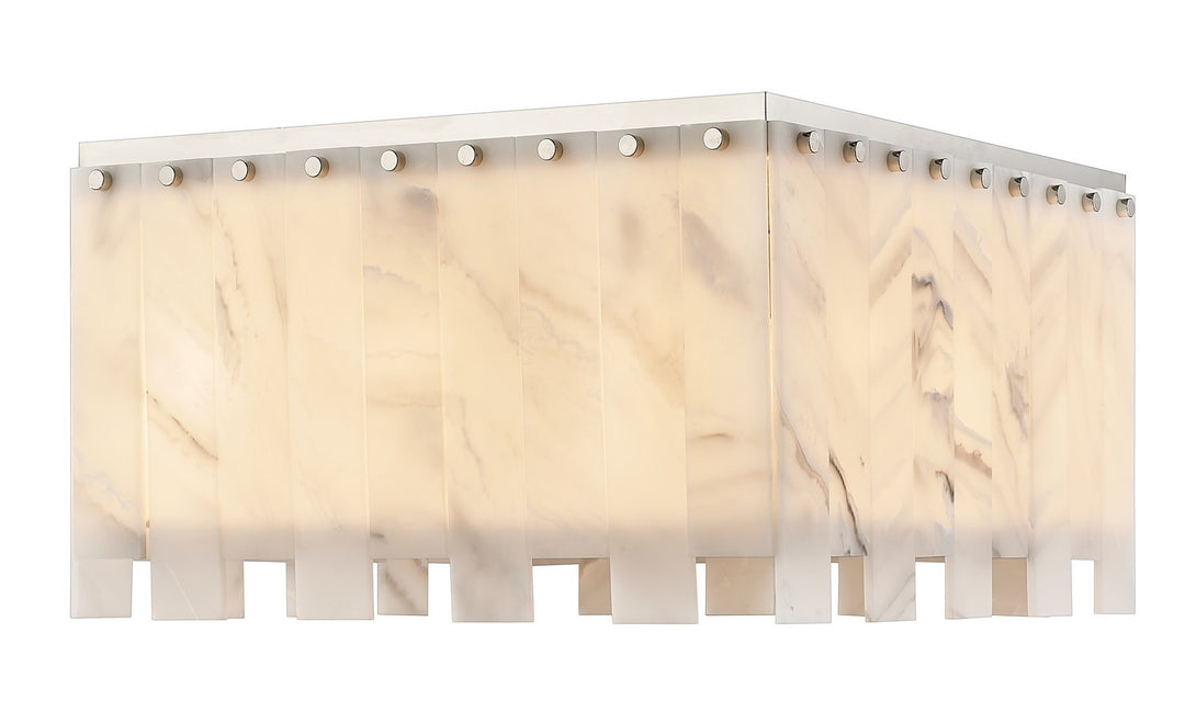 Viviana Nine Light Flush Mount in Polished Nickel - available from The Lighting Shoppe, trusted by Canadian homeowners