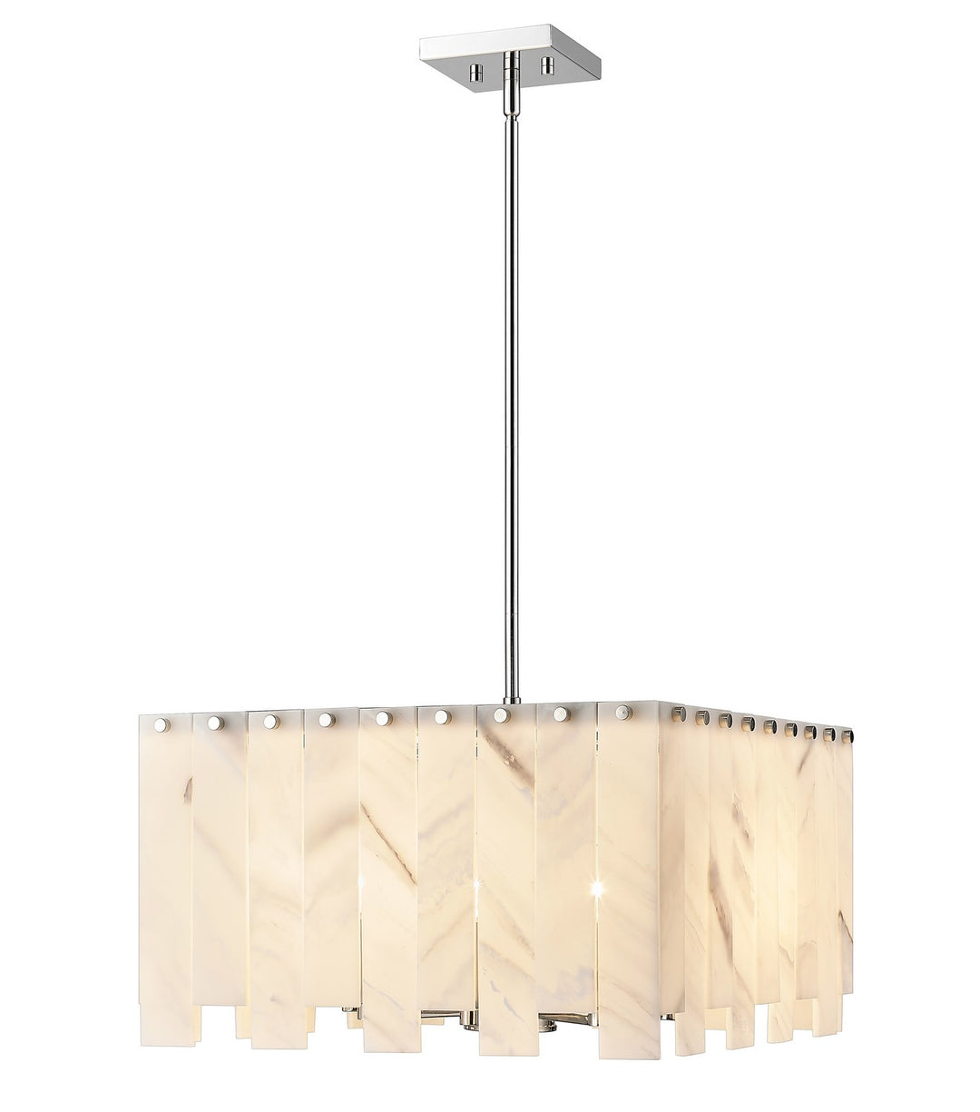 Viviana Eight Light Chandelier in Polished Nickel - available from The Lighting Shoppe, trusted by Canadian homeowners