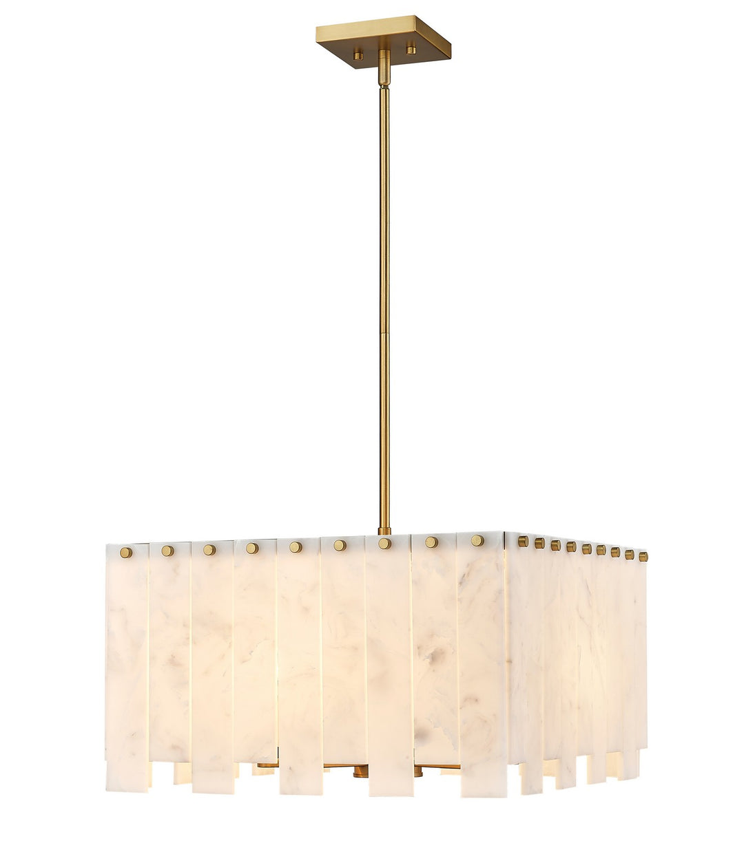 Viviana Eight Light Chandelier in Rubbed Brass - available from The Lighting Shoppe, trusted by Canadian homeowners