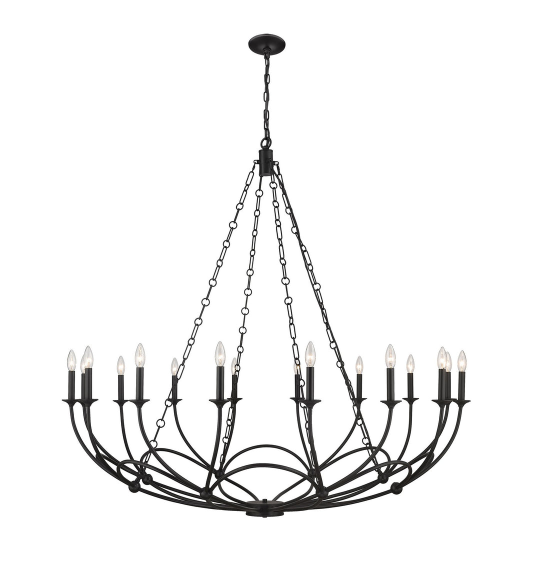 Z-Lite Canada - 3500-16MB - 16 Light Chandelier - Arabella - Matte Black