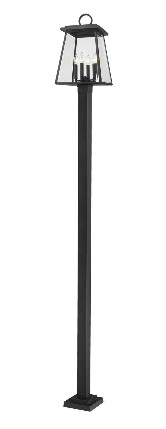 Z-Lite Canada - 521PHBS-536P-BK - Four Light Outdoor Post Mounted Fixture - Broughton - Black