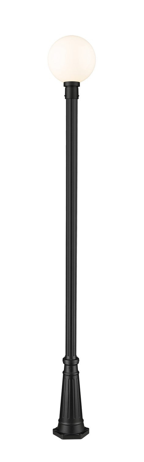 Laurent One Light Outdoor Post Mounted Fixture in Black - available from The Lighting Shoppe, trusted by Canadian homeowners