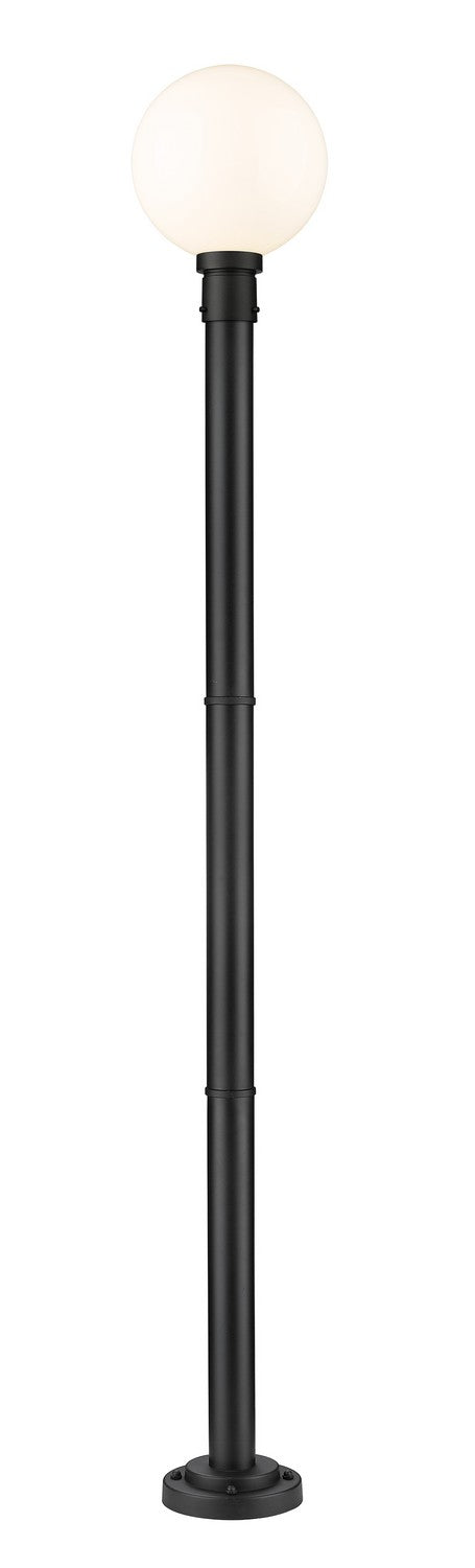 Laurent One Light Outdoor Post Mounted Fixture in Black - available from The Lighting Shoppe, trusted by Canadian homeowners