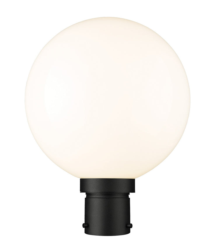 Laurent One Light Outdoor Post Mount Fixture in Black - available from The Lighting Shoppe, trusted by Canadian homeowners