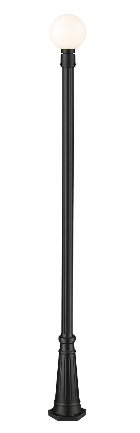 Laurent One Light Outdoor Post Mounted Fixture in Black - available from The Lighting Shoppe, trusted by Canadian homeowners