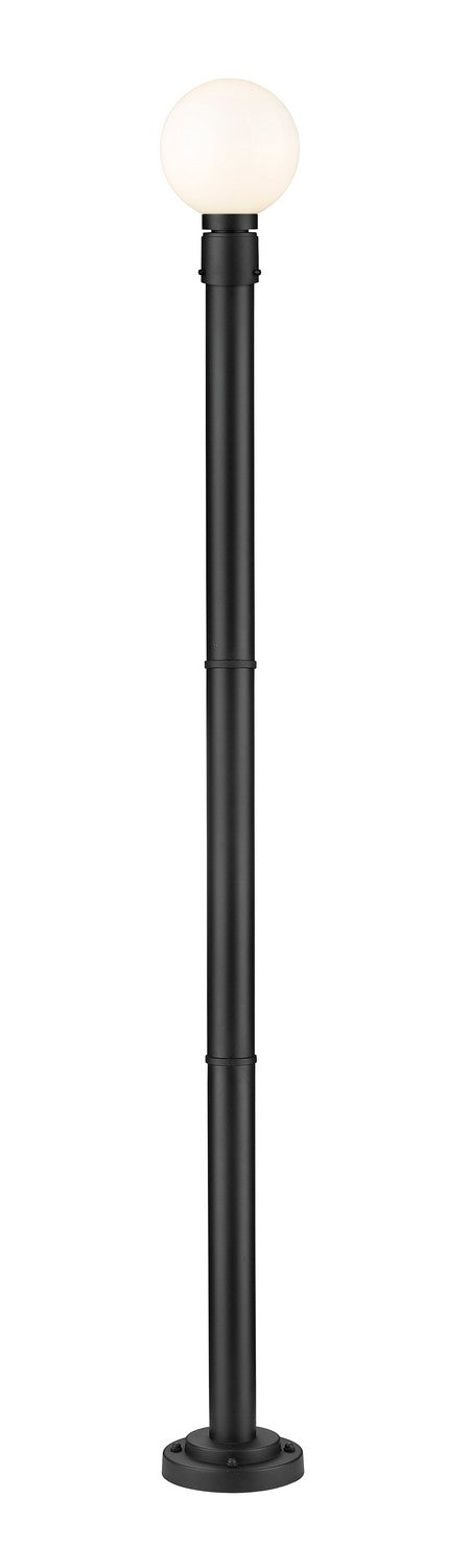 Laurent One Light Outdoor Post Mounted Fixture in Black - available from The Lighting Shoppe, trusted by Canadian homeowners