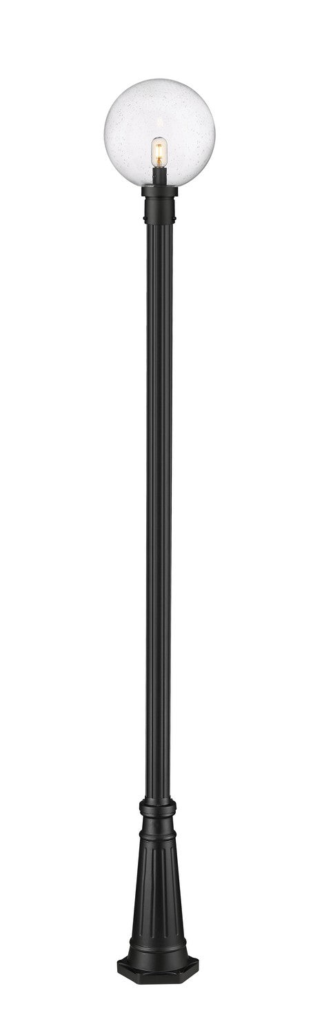 Laurent One Light Outdoor Post Mounted Fixture in Black - available from The Lighting Shoppe, trusted by Canadian homeowners