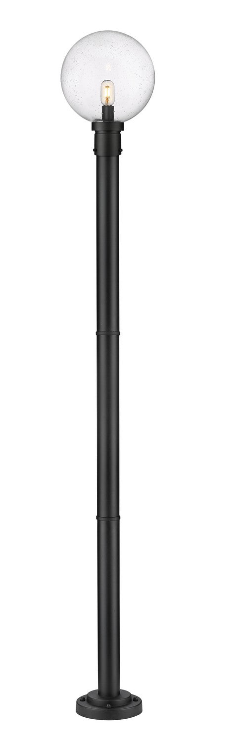 Laurent One Light Outdoor Post Mounted Fixture in Black - available from The Lighting Shoppe, trusted by Canadian homeowners