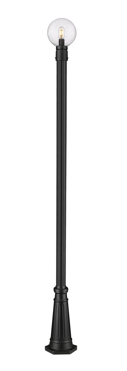 Laurent One Light Outdoor Post Mounted Fixture in Black - available from The Lighting Shoppe, trusted by Canadian homeowners
