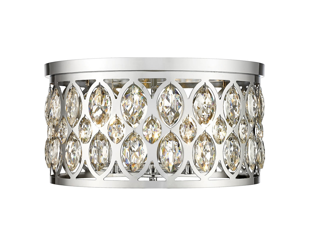 Dealey Five Light Flush Mount in Chrome - available from The Lighting Shoppe, trusted by Canadian homeowners