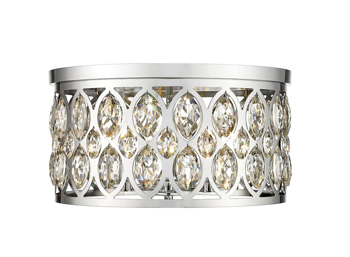 Dealey Five Light Flush Mount in Chrome - available from The Lighting Shoppe, trusted by Canadian homeowners