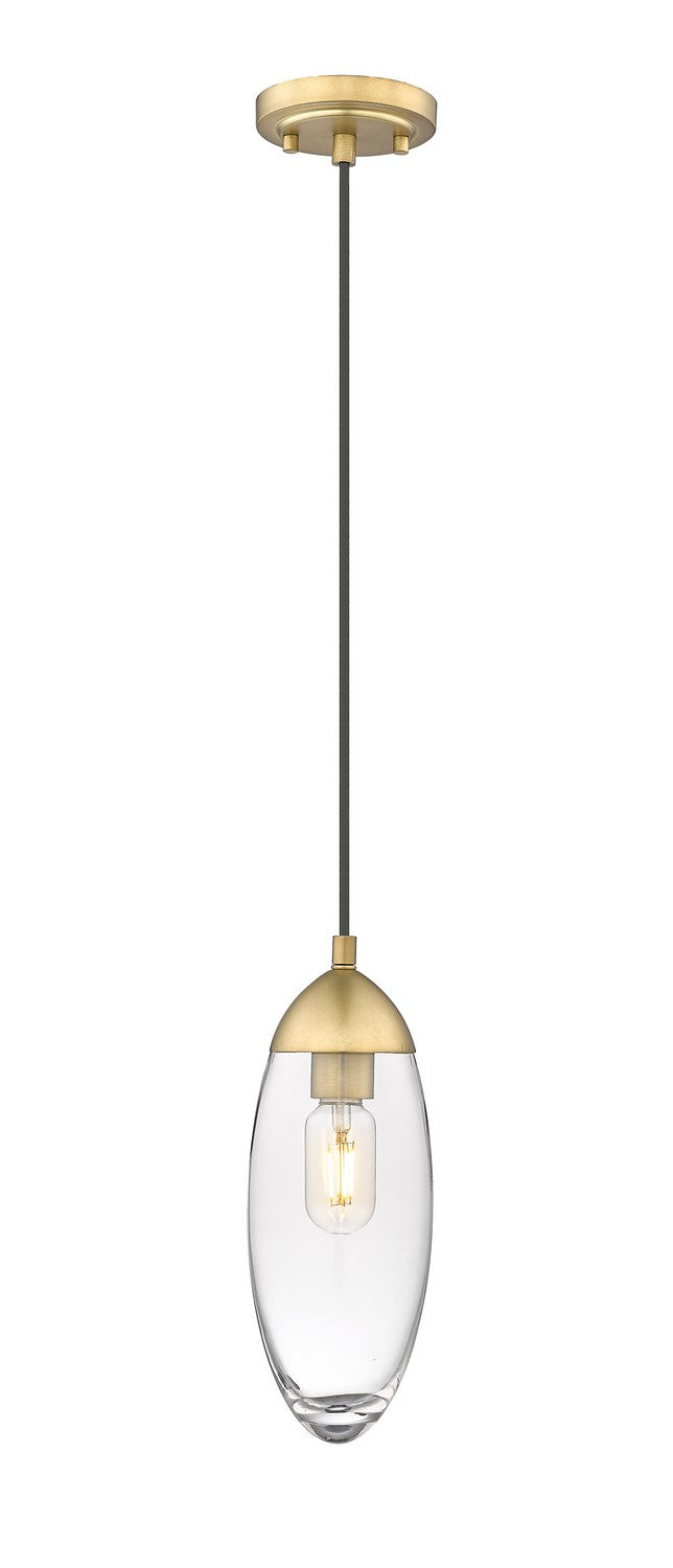 Arden One Light Pendant in Rubbed Brass - available from The Lighting Shoppe, trusted by Canadian homeowners