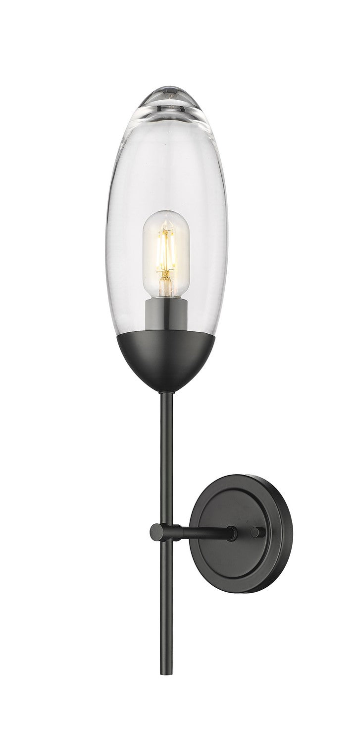 Arden One Light Wall Sconce in Matte Black - available from The Lighting Shoppe, trusted by Canadian homeowners
