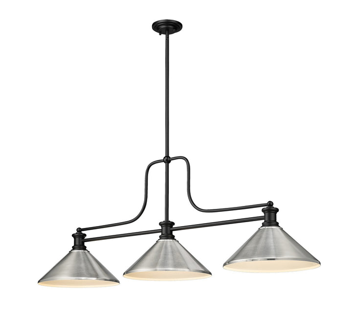 Z-Lite Canada - 725-3MB-MBN - Three Light Billiard - Melange - Matte Black