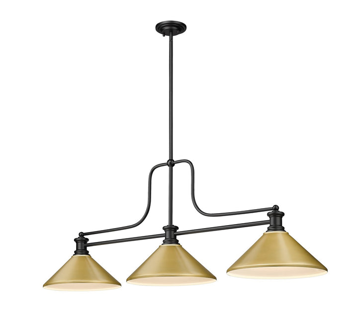 Z-Lite Canada - 725-3MB-MSG - Three Light Billiard - Melange - Matte Black