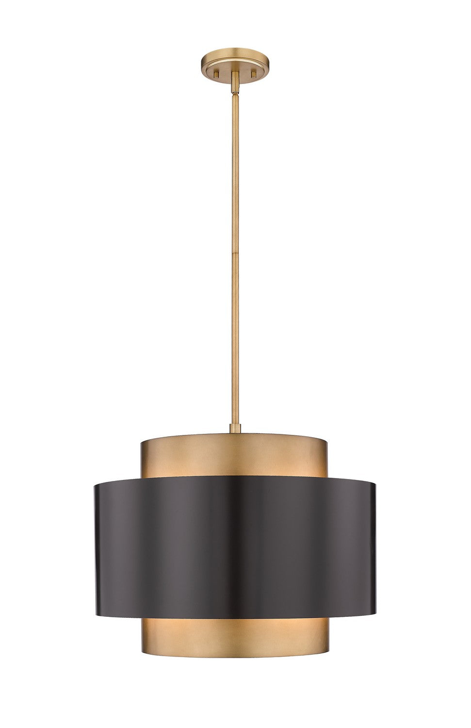 Harlech Three Light Chandelier in Bronze / Rubbed Brass - available from The Lighting Shoppe, trusted by Canadian homeowners