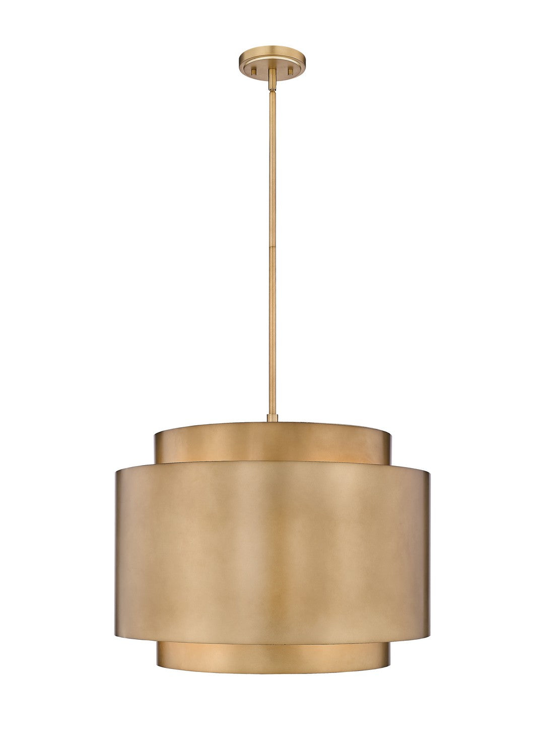 Harlech Four Light Chandelier in Rubbed Brass - available from The Lighting Shoppe, trusted by Canadian homeowners