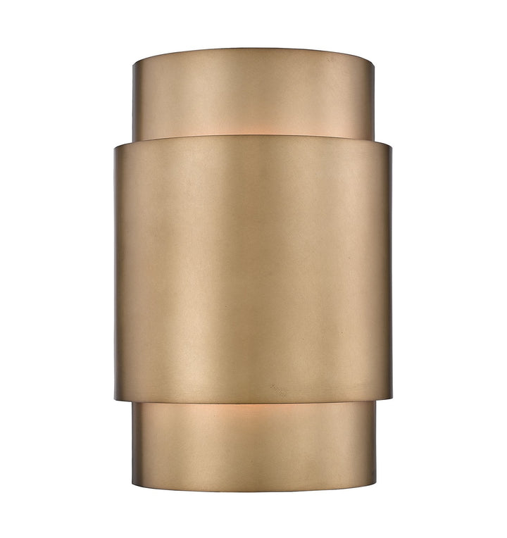 Harlech Two Light Wall Sconce in Rubbed Brass - available from The Lighting Shoppe, trusted by Canadian homeowners