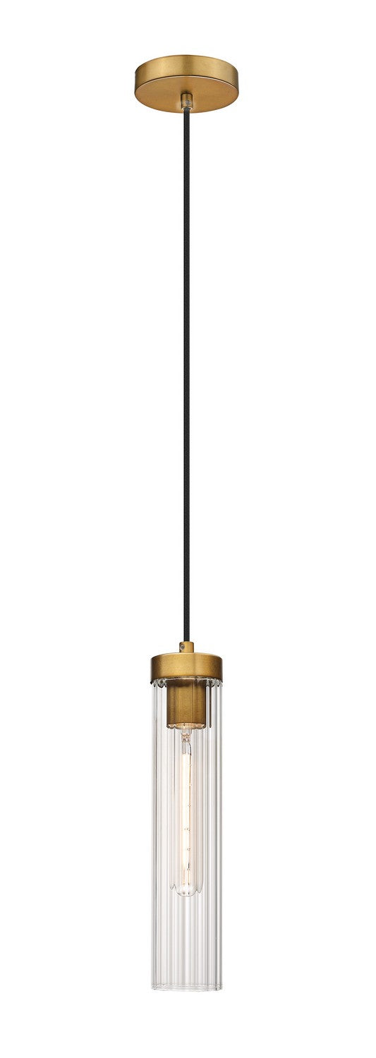 Beau One Light Pendant in Rubbed Brass - available from The Lighting Shoppe, trusted by Canadian homeowners
