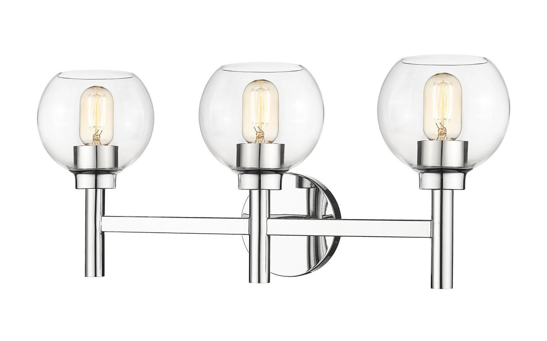 Sutton Three Light Vanity in Chrome - available from The Lighting Shoppe, trusted by Canadian homeowners