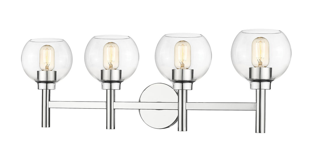 Sutton Four Light Vanity in Chrome - available from The Lighting Shoppe, trusted by Canadian homeowners