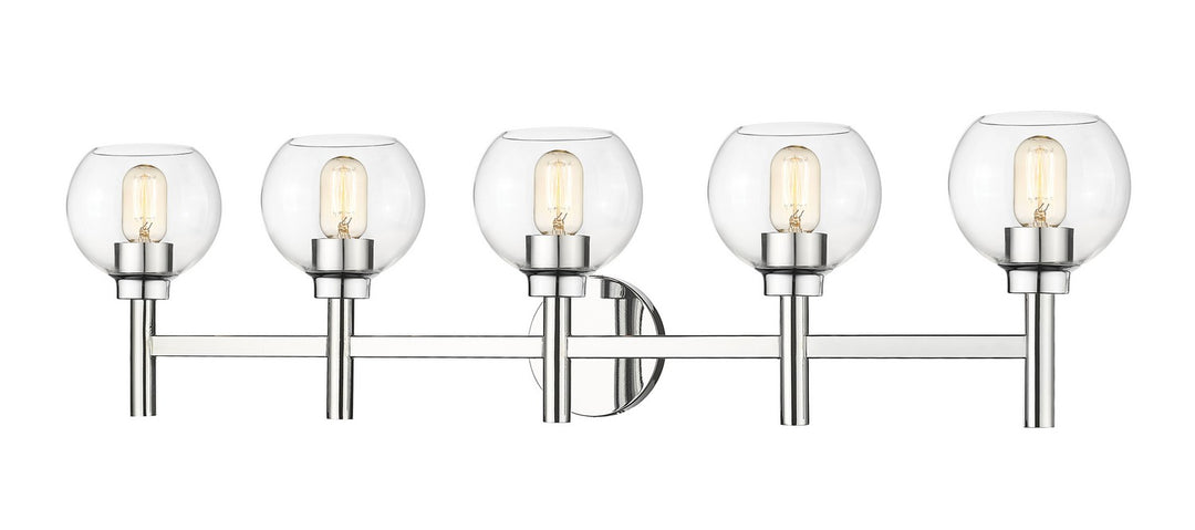 Sutton Five Light Vanity in Chrome - available from The Lighting Shoppe, trusted by Canadian homeowners