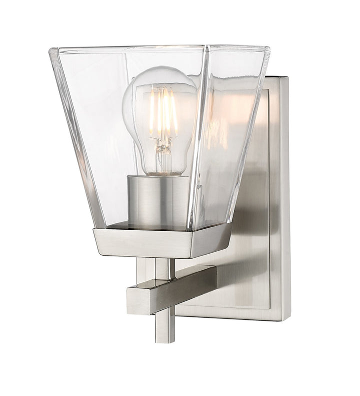 Lauren One Light Wall Sconce in Brushed Nickel - available from The Lighting Shoppe, trusted by Canadian homeowners