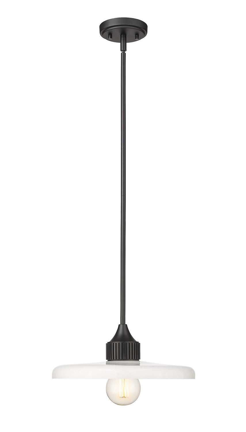Paloma One Light Pendant in Matte Black - available from The Lighting Shoppe, trusted by Canadian homeowners