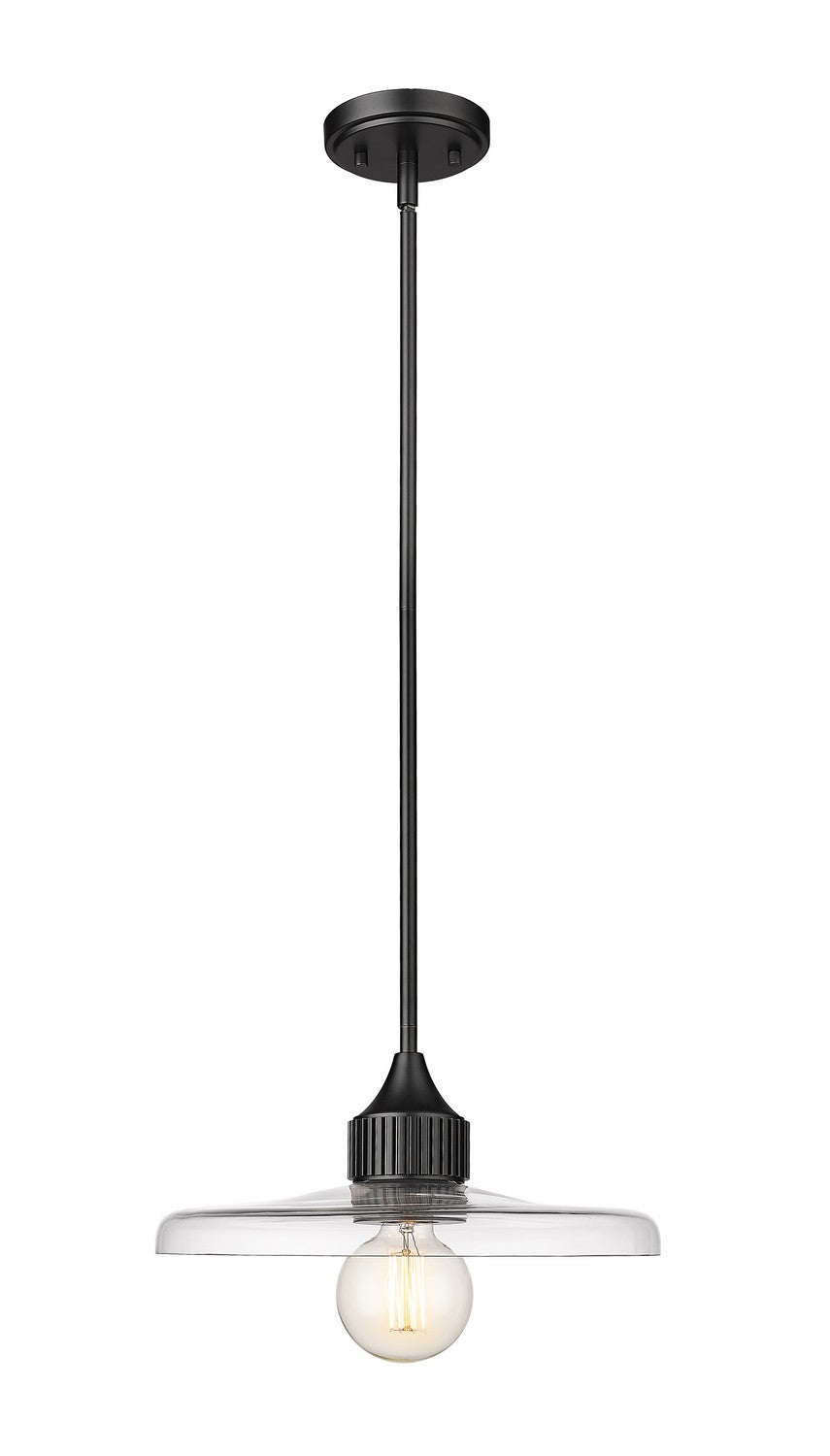 Paloma One Light Pendant in Matte Black - available from The Lighting Shoppe, trusted by Canadian homeowners