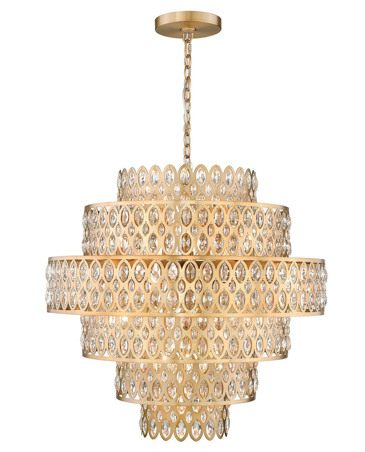 Z-Lite Canada - 822P32-HB - 17 Light Chandelier - Dealey - Heirloom Brass