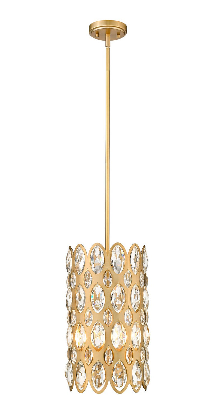 Z-Lite Canada - 822P9-HB - Three Light Pendant - Dealey - Heirloom Brass