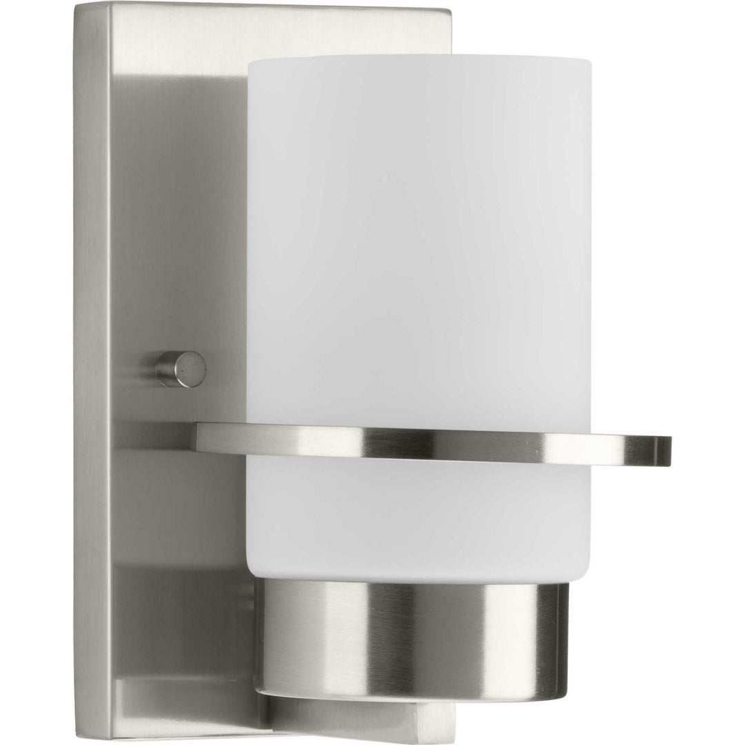 Reiss One Light Vanity in Brushed Nickel - available from The Lighting Shoppe, trusted by Canadian homeowners