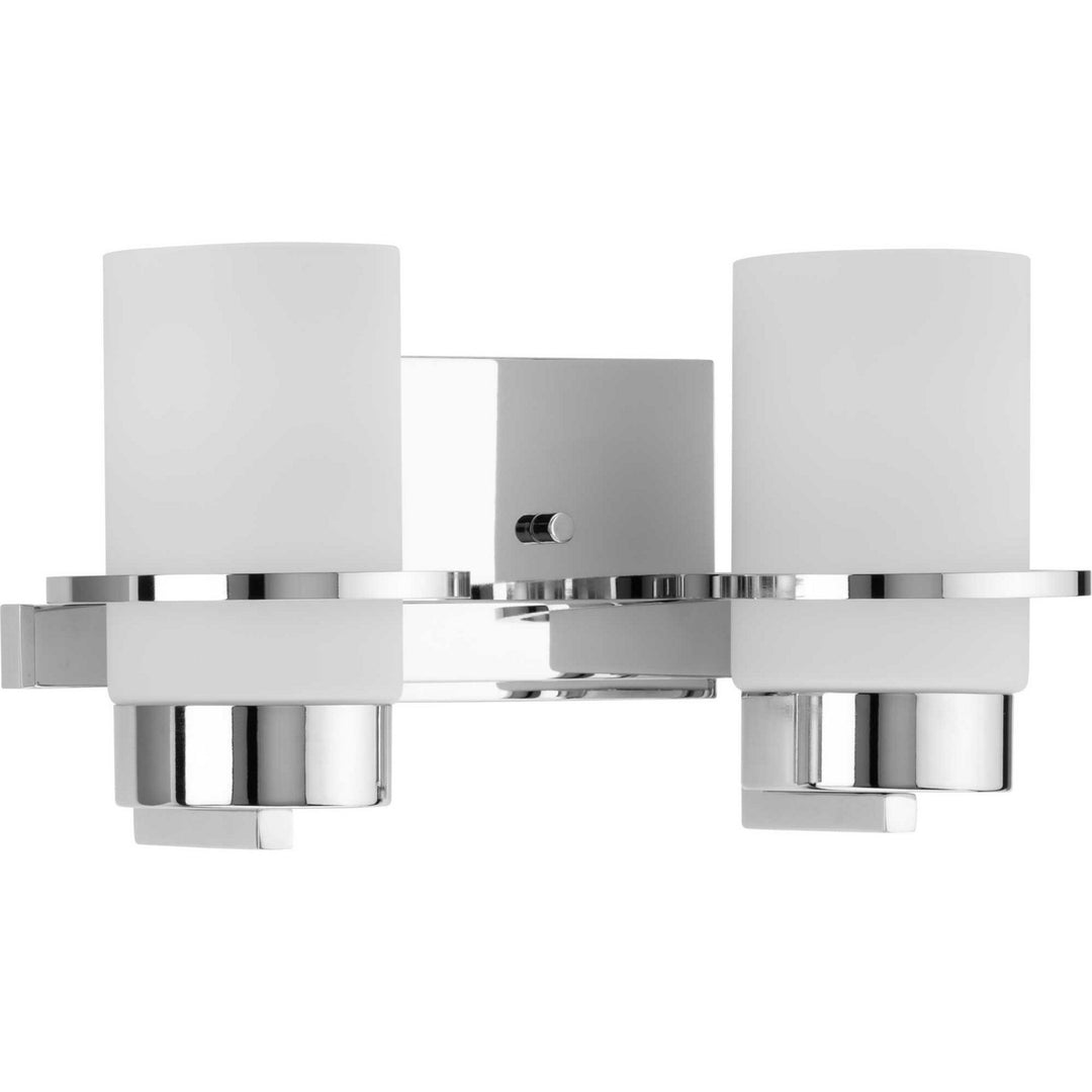Reiss Two Light Vanity in Polished Chrome - available from The Lighting Shoppe, trusted by Canadian homeowners