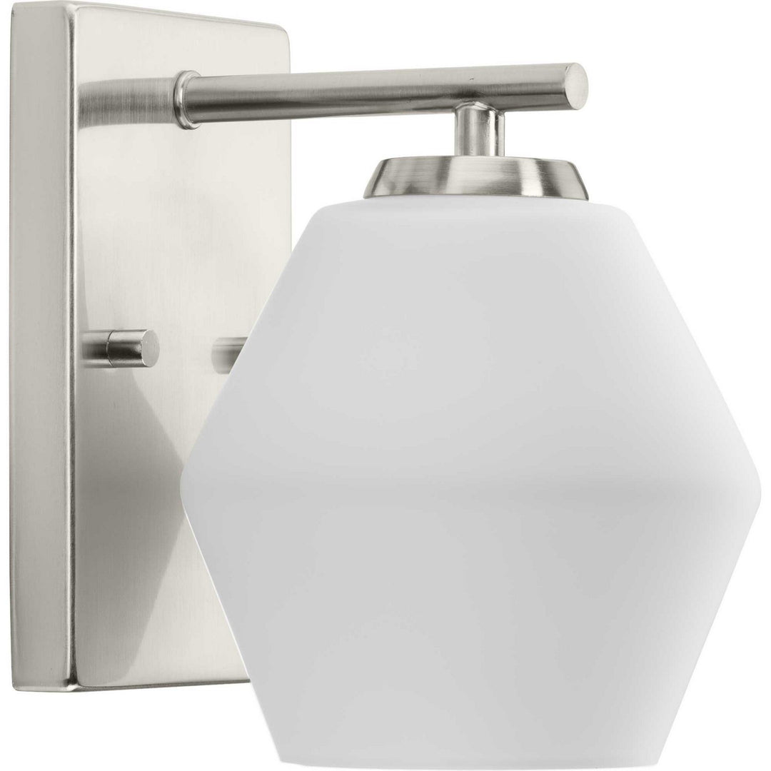Copeland One Light Bath and Vanity Light in Brushed Nickel - available from The Lighting Shoppe, trusted by Canadian homeowners