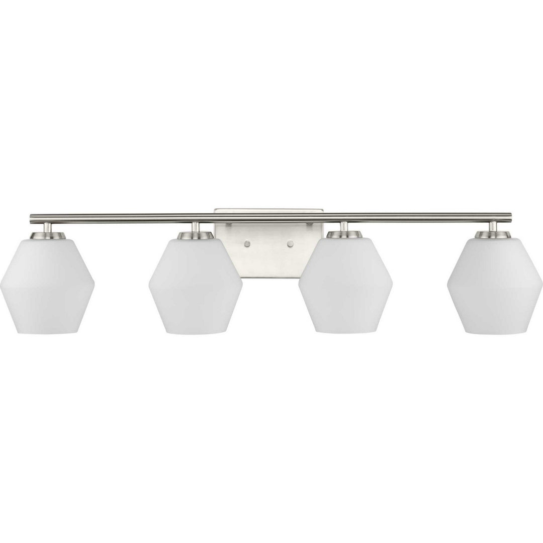 Copeland Four Light Vanity in Brushed Nickel - available from The Lighting Shoppe, trusted by Canadian homeowners
