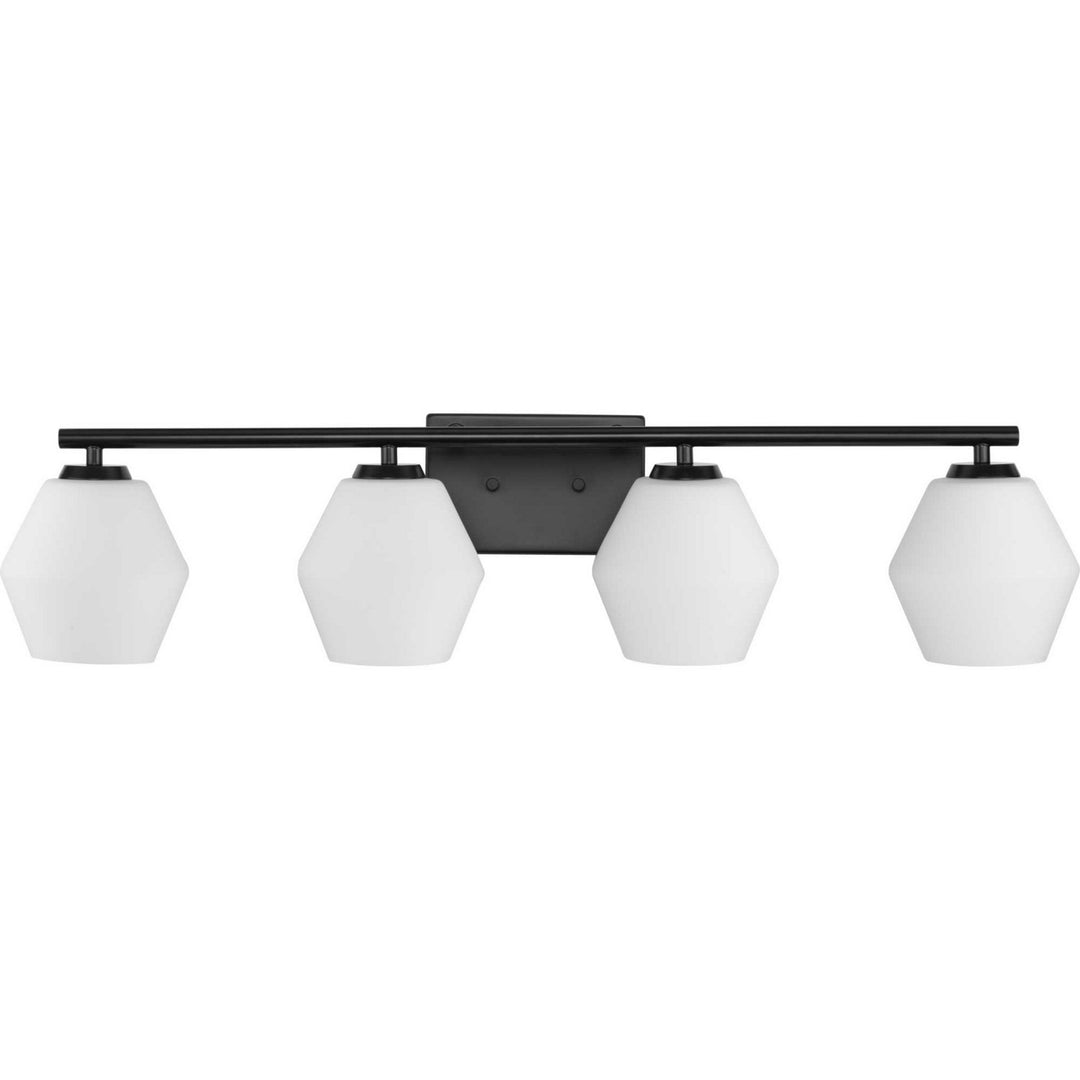 Copeland Four Light Vanity in Matte Black - available from The Lighting Shoppe, trusted by Canadian homeowners