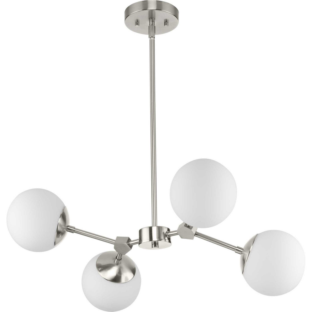 Progress Canada - P400307-009 - Four Light Chandelier - Haas - Brushed Nickel
