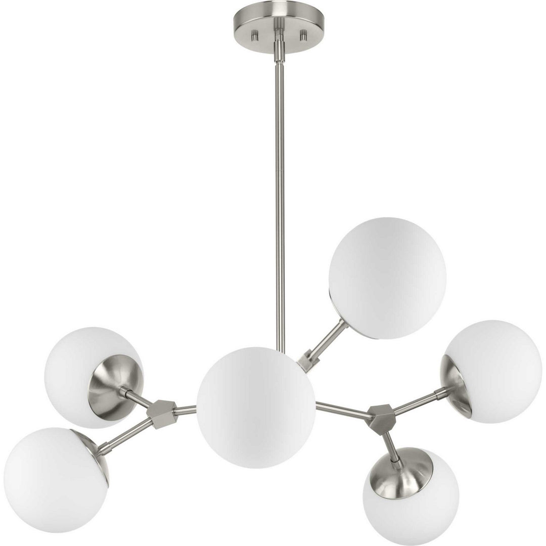 Progress Canada - P400308-009 - Six Light Chandelier - Haas - Brushed Nickel