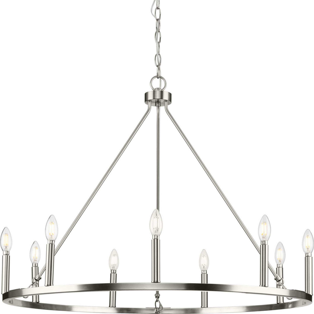 Progress Canada - P400314-009 - Nine Light Chandelier - Gilliam - Brushed Nickel