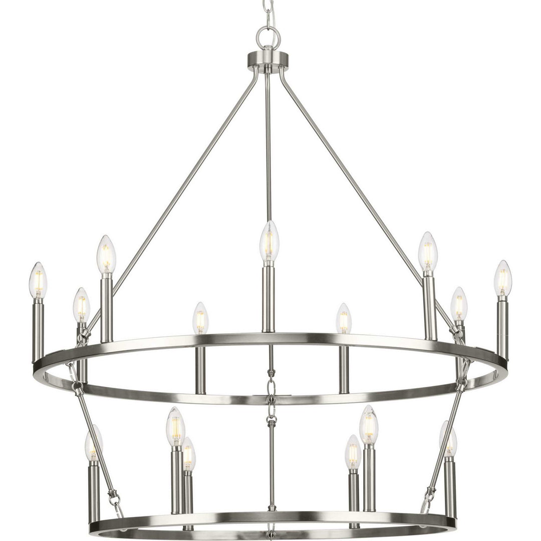 Progress Canada - P400315-009 - 15 Light Chandelier - Gilliam - Brushed Nickel
