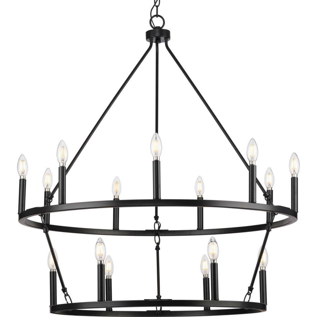 Gilliam 15 Light Chandelier in Matte Black - available from The Lighting Shoppe, trusted by Canadian homeowners