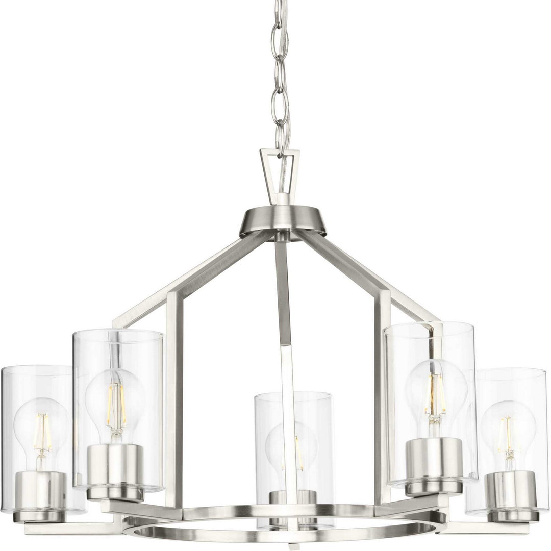 Progress Canada - P400316-009 - Five Light Chandelier - Goodwin - Brushed Nickel